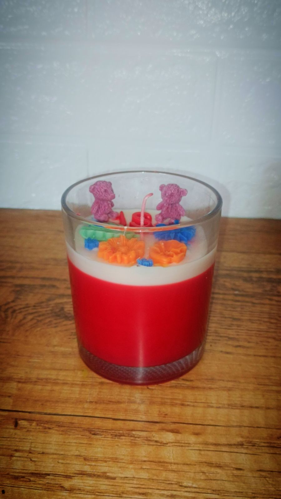 Teddy jar candle